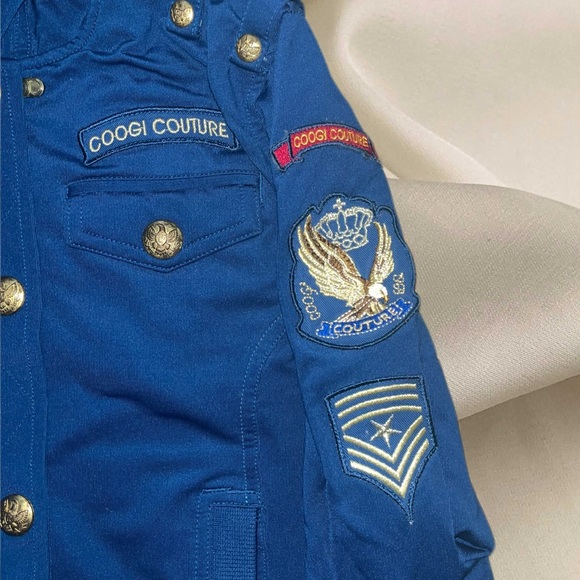 Authentic Women’s Blue Embellished Coogi Zip-Up Jacket - Picture 3 of 4